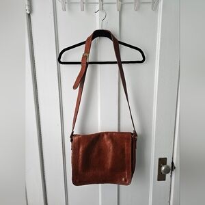 Italian Leather large Crossbody bag